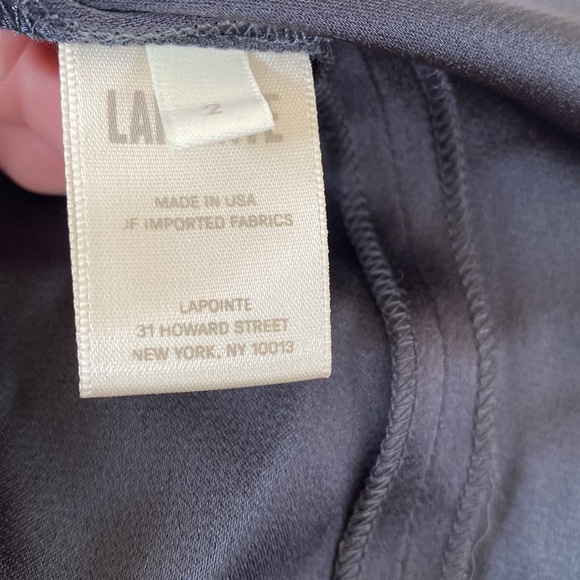 NWOT LAPOINTE from Neiman Marcus satin like long twist tunic top. Stunning! - Picture 10 of 12